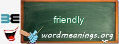 WordMeaning blackboard for friendly